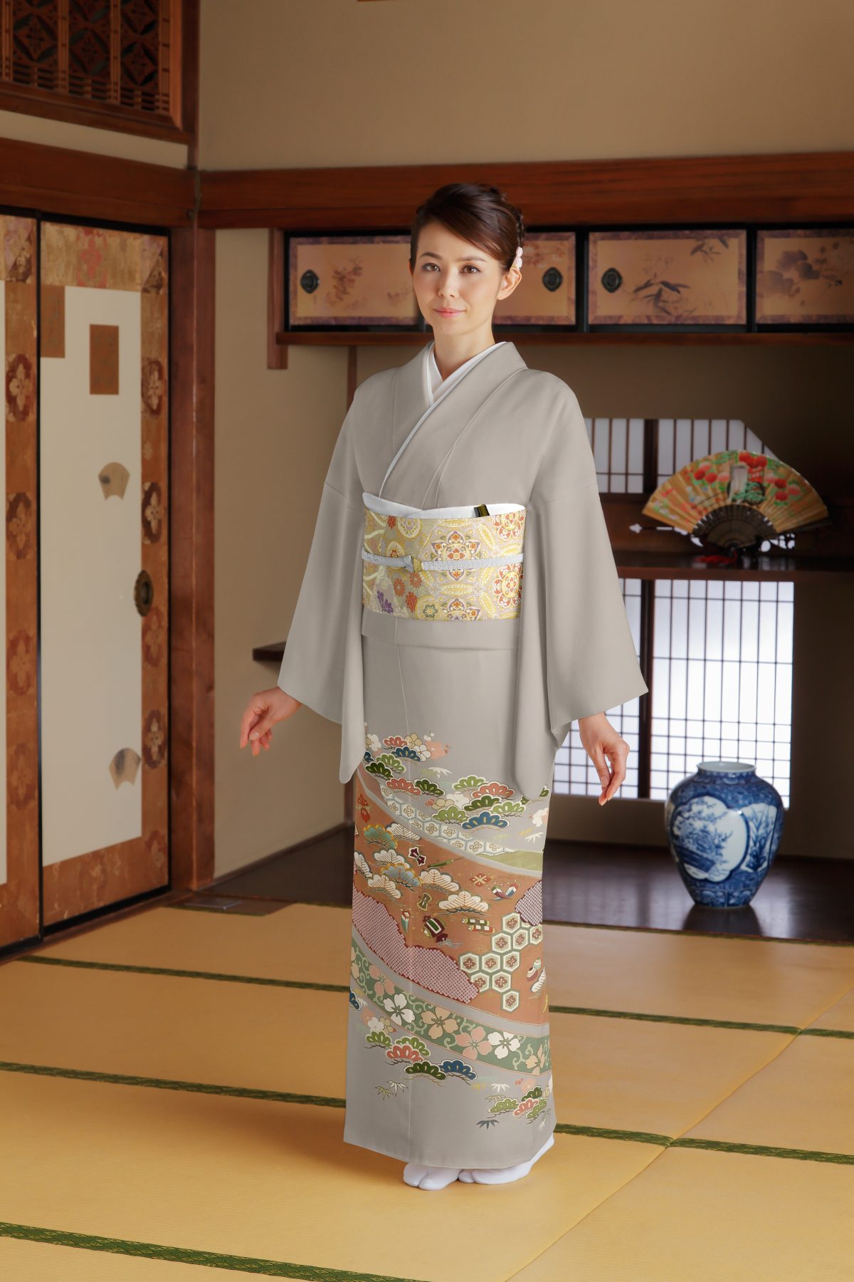 着物レンタル色留袖上質らくらく手ぶら茨城県カメブ呉服店